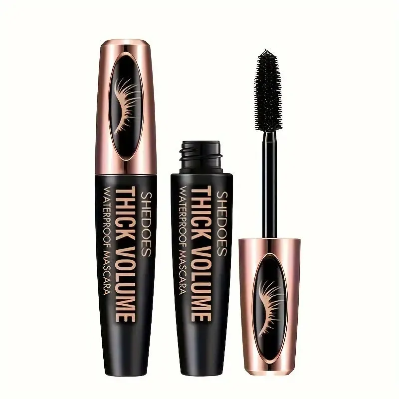 8D Curler Fiber Lash Mascara - Waterproof, Black, Thick Eyelash Shaping