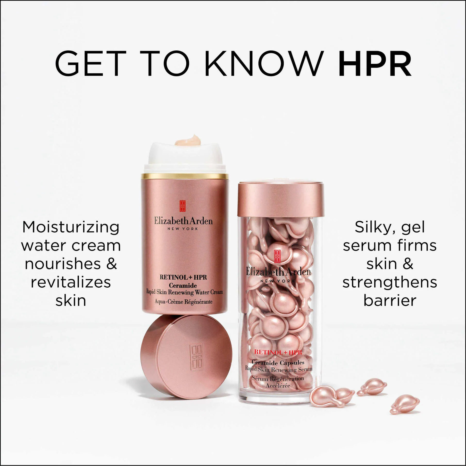 Retinol   HPR Ceramide Capsules Rapid Skin Renewing Serum Set 120 Pieces