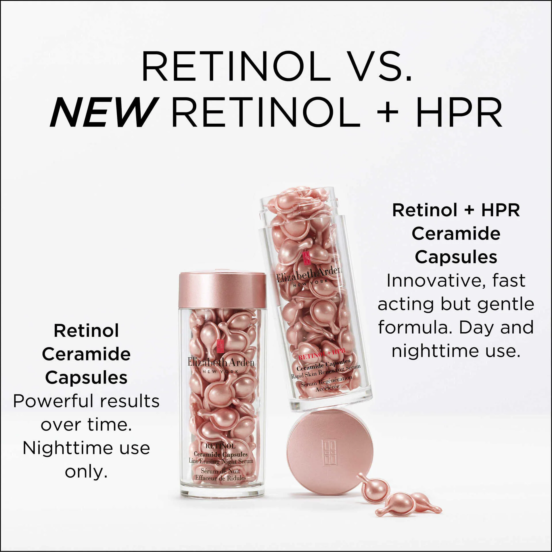 Retinol   HPR Ceramide Capsules Rapid Skin Renewing Serum Set 120 Pieces